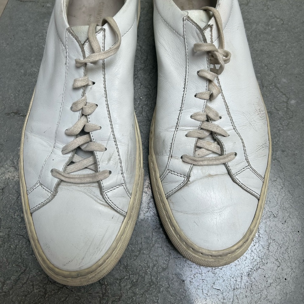 Common Projects White Leather Sneakers Size 43